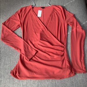 Ann Taylor Carol Faux Wrap Top